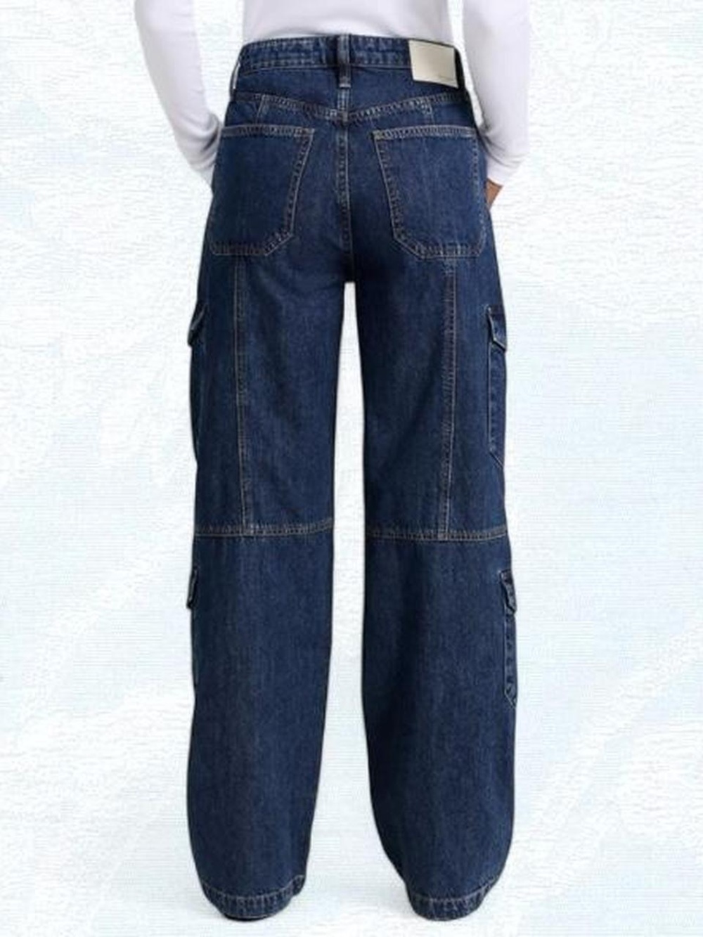 rag & bone Dark Wash Cargo Jeans - Picture 4 of 5